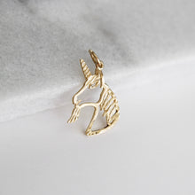Load image into Gallery viewer, [vintage] unicorn charm (10k)
