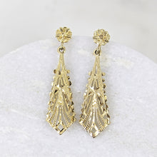 Load image into Gallery viewer, lacy drop earrings (10k)
