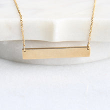 Load image into Gallery viewer, 10k yellow plate necklace
