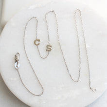 Load image into Gallery viewer, menkDUKE - 14k gold initial letter necklace
