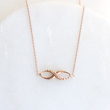 Load image into Gallery viewer, menkDUKE | 10k rose gold infinity necklace
