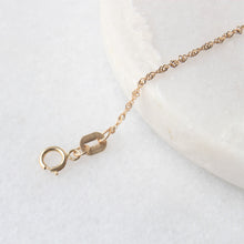 Load image into Gallery viewer, 10k rose gold twisted singapore anklet- menkDUKE
