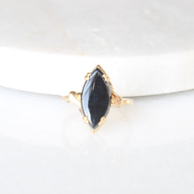 Load image into Gallery viewer, arla marquise onyx ring (10k)
