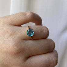 Load image into Gallery viewer, lagoon blue topaz ring
