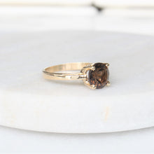 Load image into Gallery viewer, orbit smoky topaz ring
