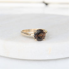 Load image into Gallery viewer, orbit smoky topaz ring (10k)
