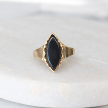 Load image into Gallery viewer, roxy marquise onyx ring
