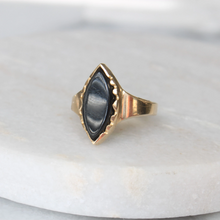 Load image into Gallery viewer, roxy marquise onyx ring (10k)
