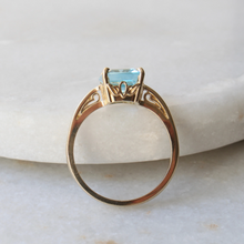 Load image into Gallery viewer, sunny skies blue topaz ring
