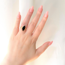 Load image into Gallery viewer, roxy marquise onyx ring (10k)
