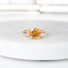 Load image into Gallery viewer, crush citrine ring (10k)
