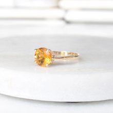 Load image into Gallery viewer, crush citrine ring
