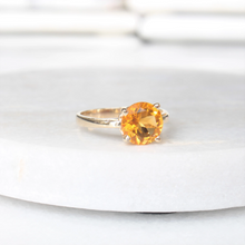 Load image into Gallery viewer, crush citrine ring (10k)
