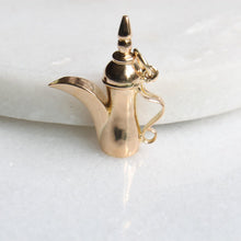 Load image into Gallery viewer, [vintage] middle eastern coffee pot charm (14k)
