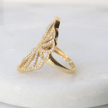 Load image into Gallery viewer, menkDUKE - large cubic zirconia 10k ring
